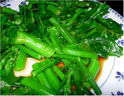 Bean Curd With Chinese Broccoli